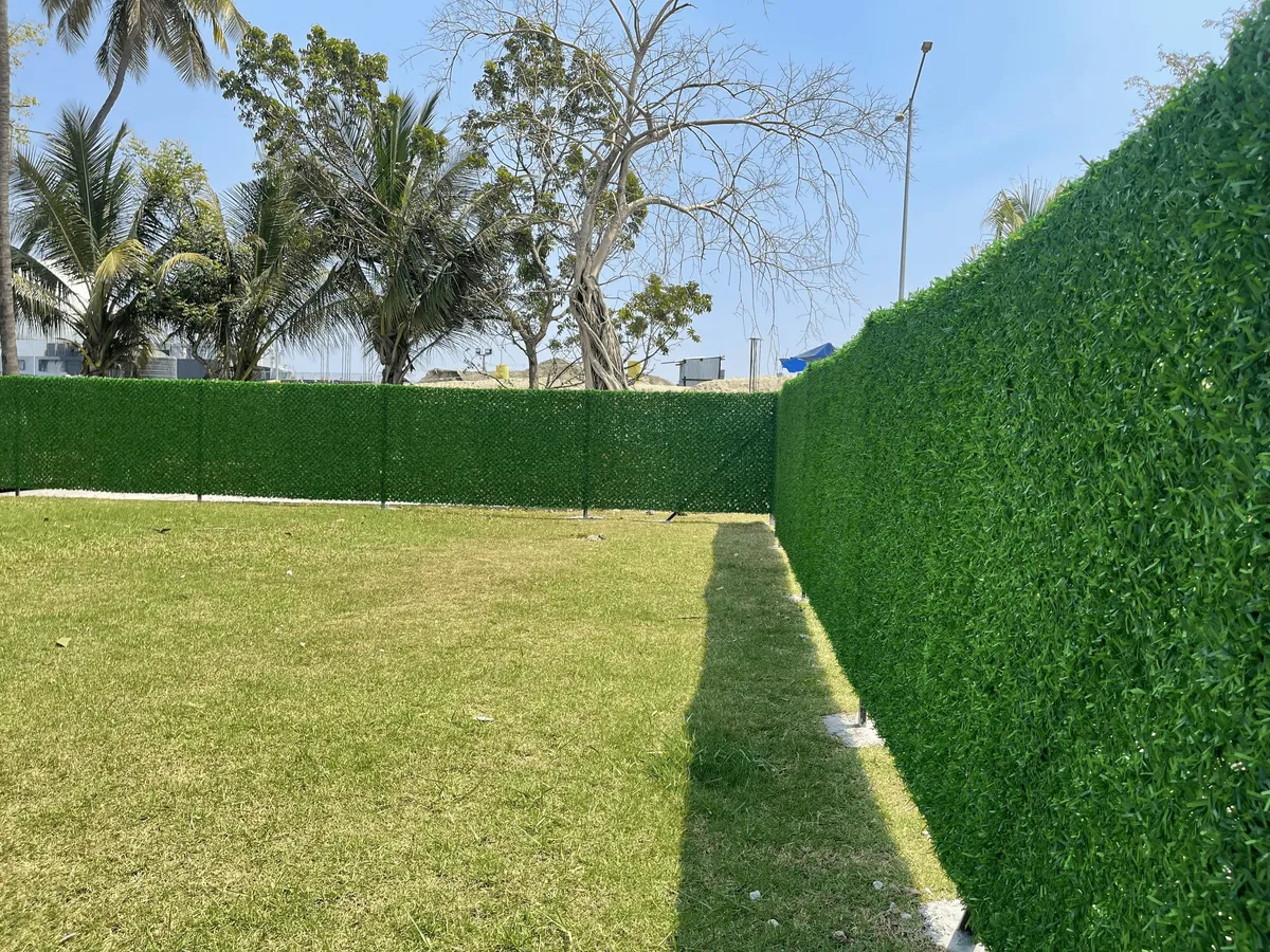 Artificial Grass Fence