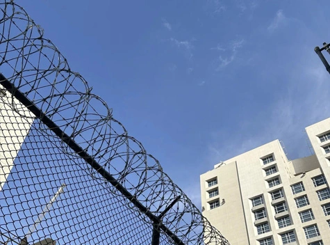 Chain-link & Concertina Coil Fence