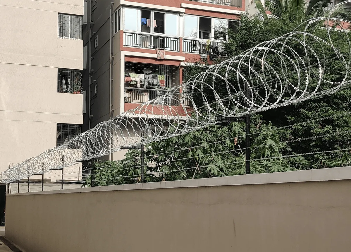 Concertina Coil Fence