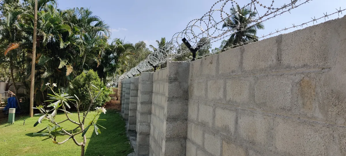 Solid Brick Compound Wall